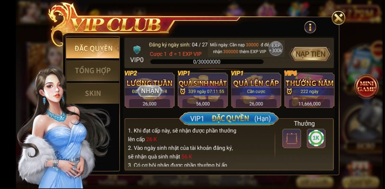 Tăng Điểm Vip Đổi Điểm Thưởng Tại Game Bài Twin