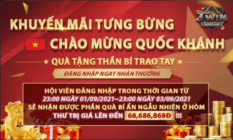 twin khuyến mãi chào mừng quốc khánh