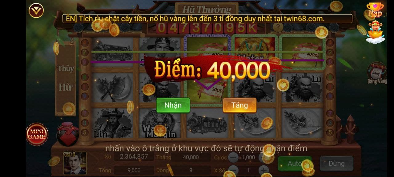 chơi game thủy hử twin