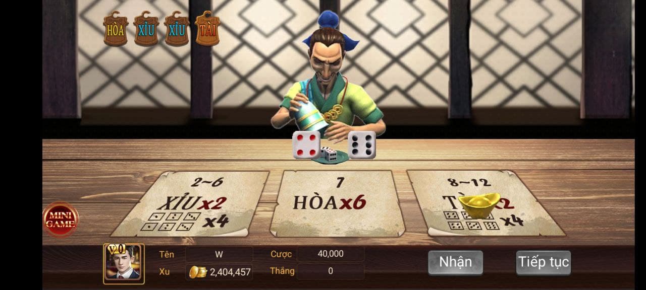 cách tăng vàng trong game thủy hử twin