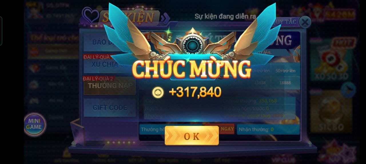 nhận thưởng khuyến mãi iwin