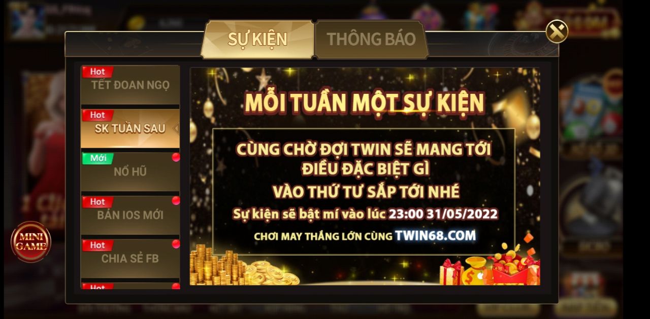 twin tổ chức sự kiện mỗi tuần